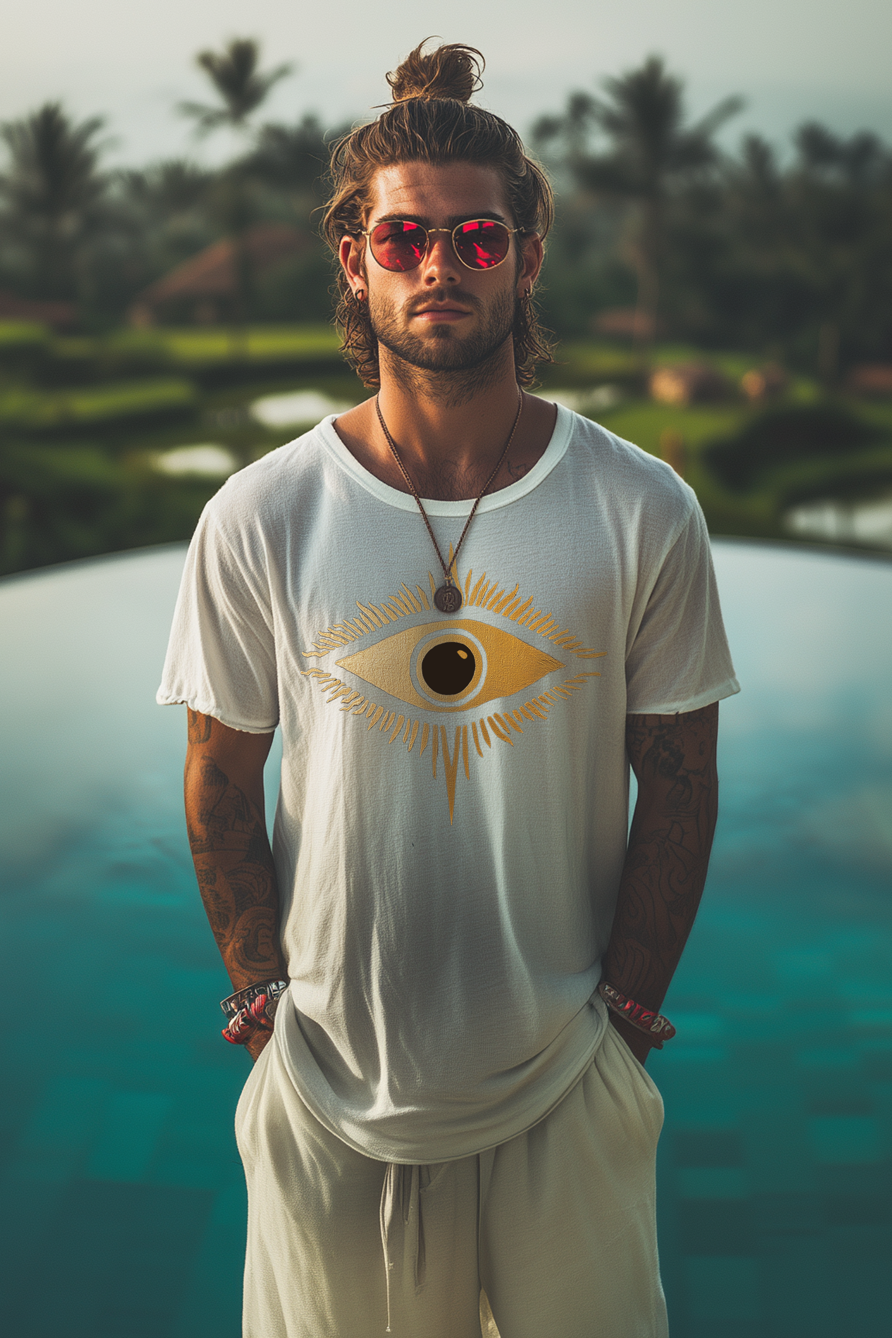 THE EYE OF PRINCE - Mens White Tee