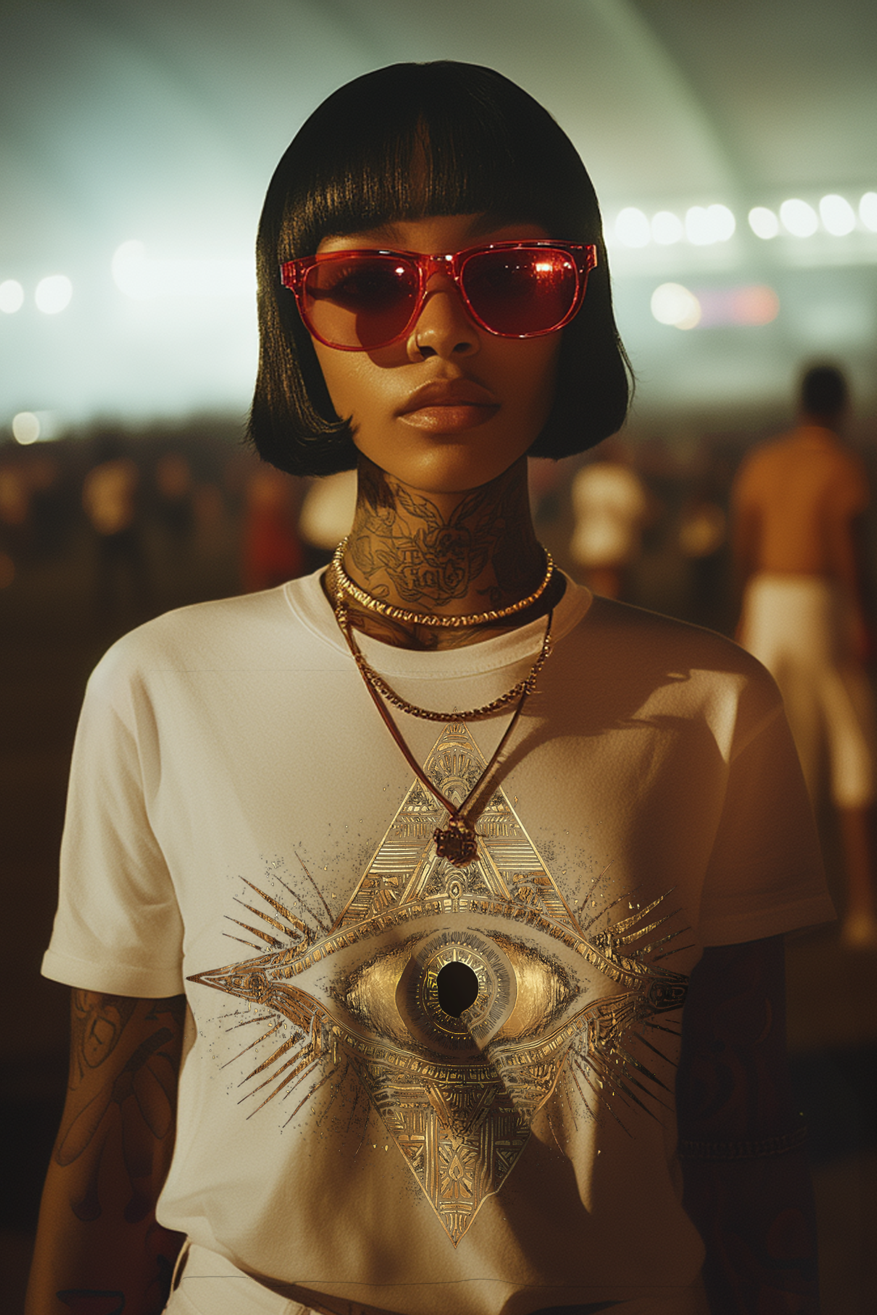 THE EYE OF RIA - Womens White Tee