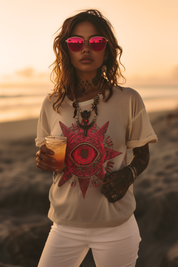 THE EYE OF ARIA - Womens White Tee