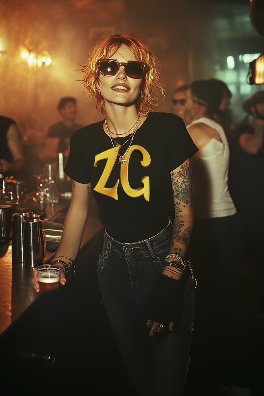 ZG LOGO - Womens Black Tee