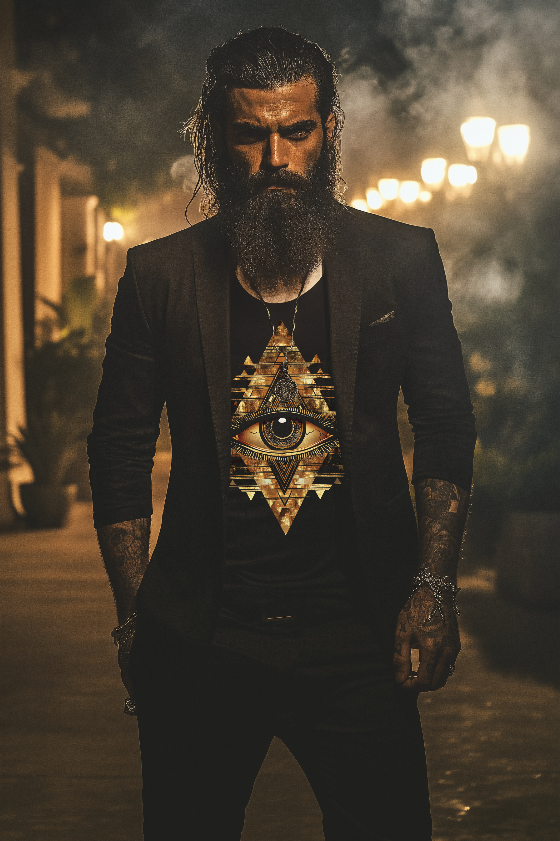 THE EYE OF TYRON - Mens Black Tee