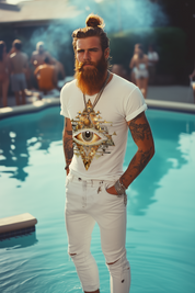 THE EYE OF TYRON - Mens White Tee