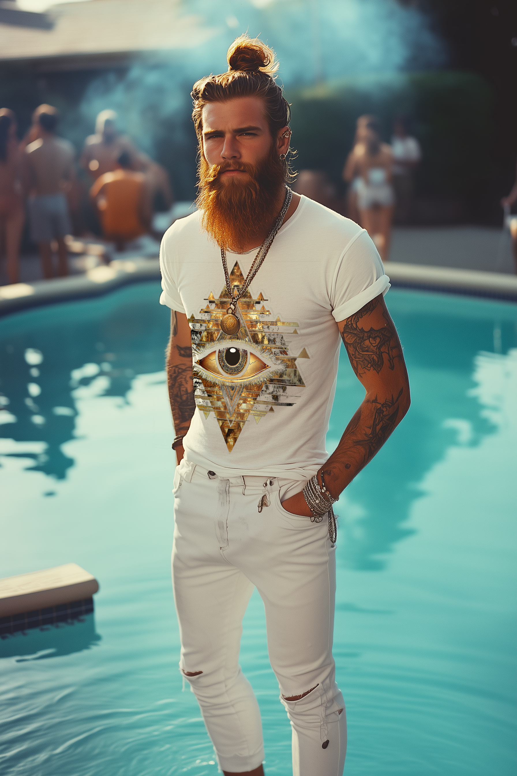 THE EYE OF TYRON - Mens White Tee