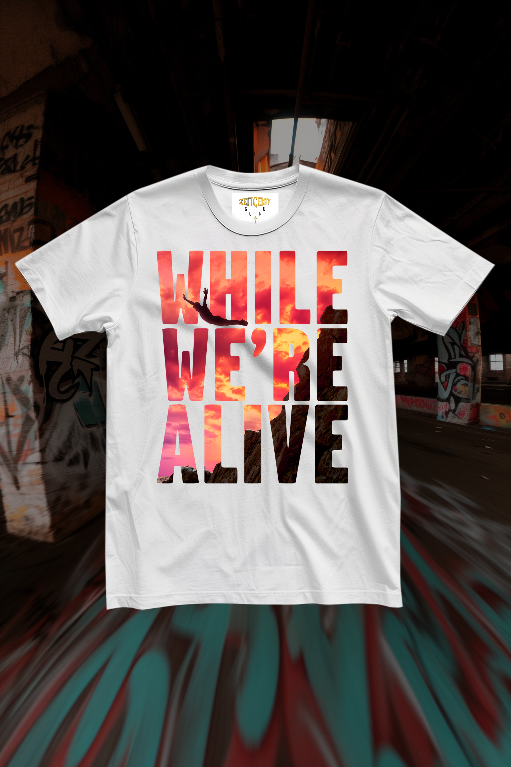 WHILE WE'RE ALIVE - Womens White Tee