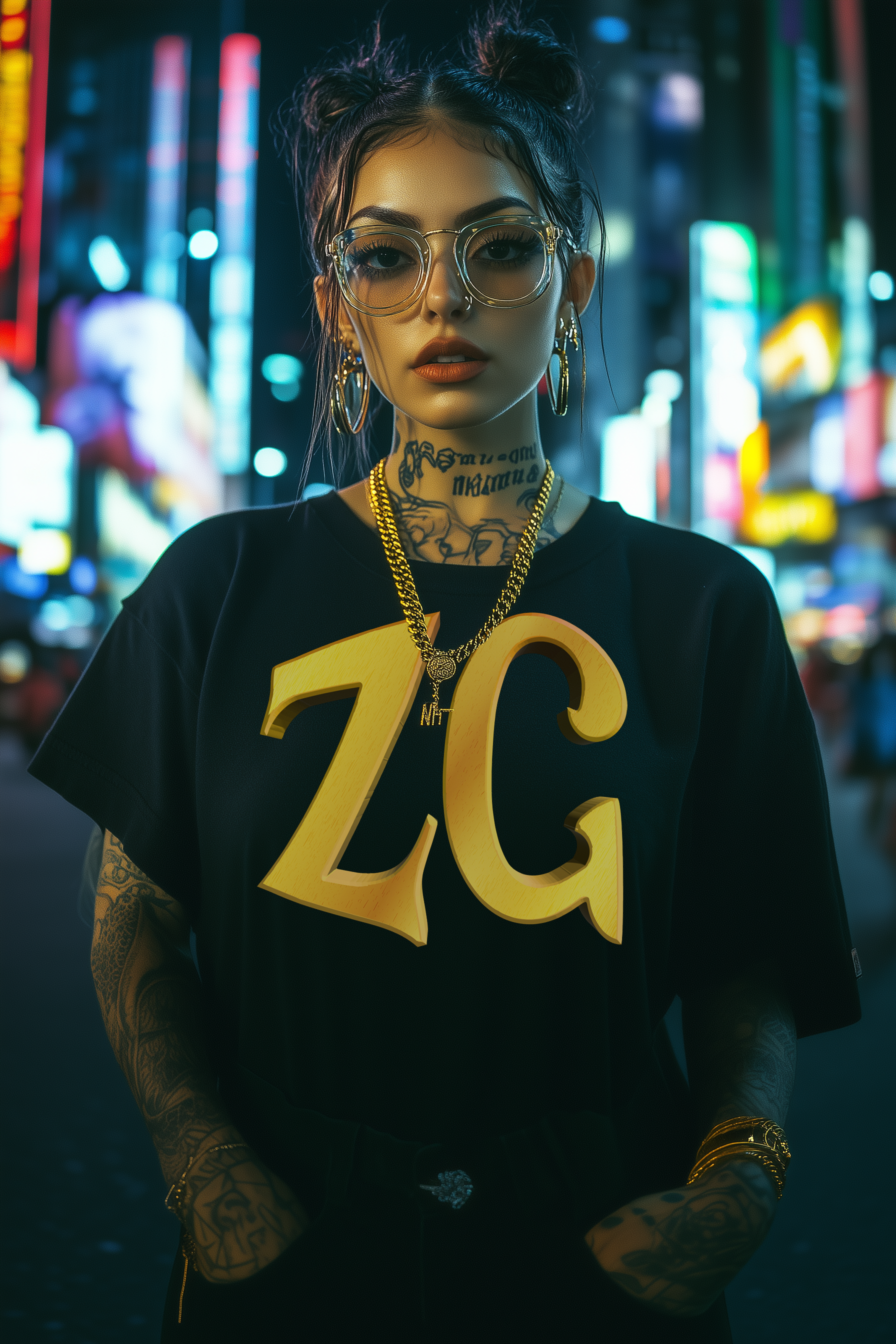 ZG LOGO - Womens Black Tee