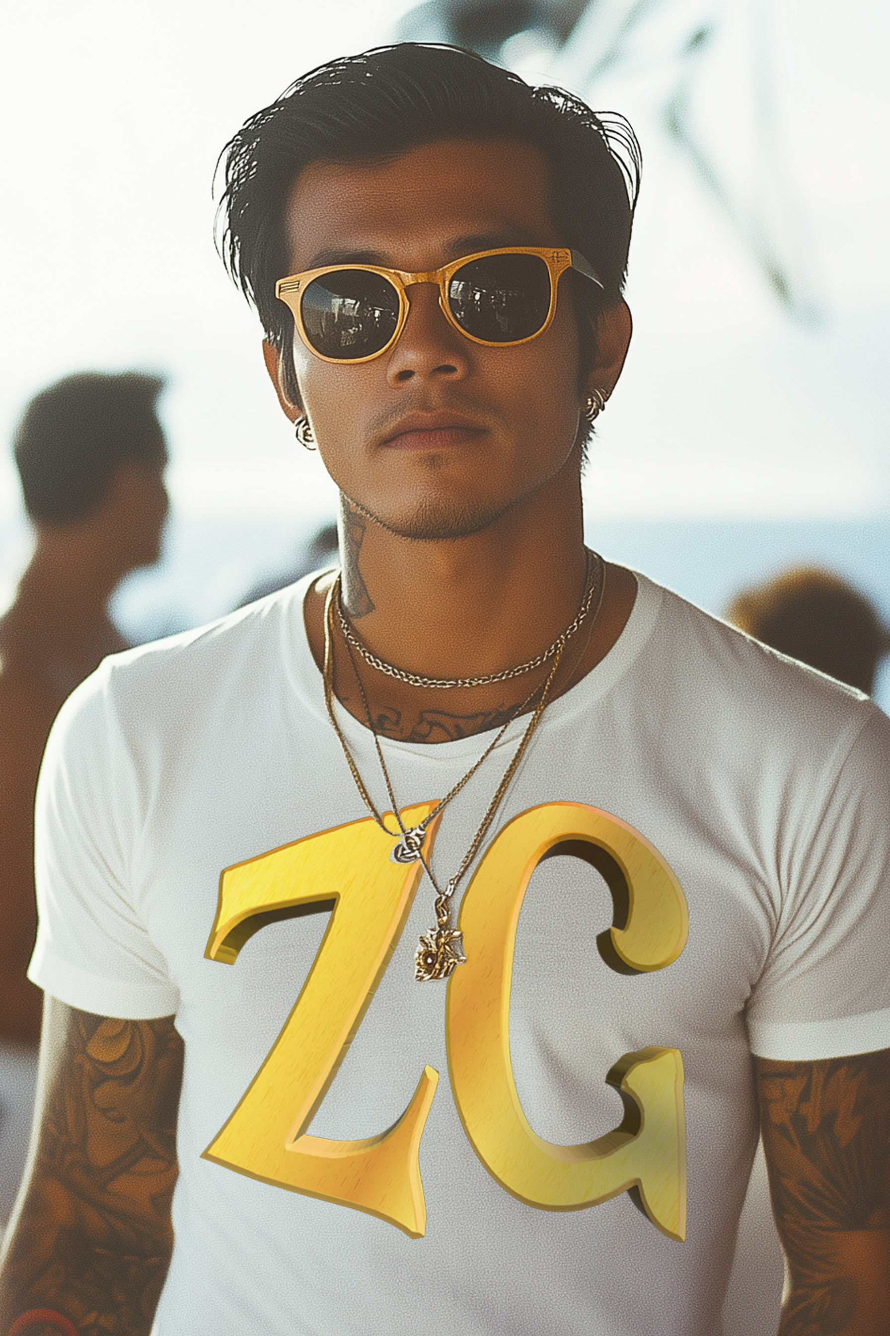 ZG LOGO - Mens White Tee