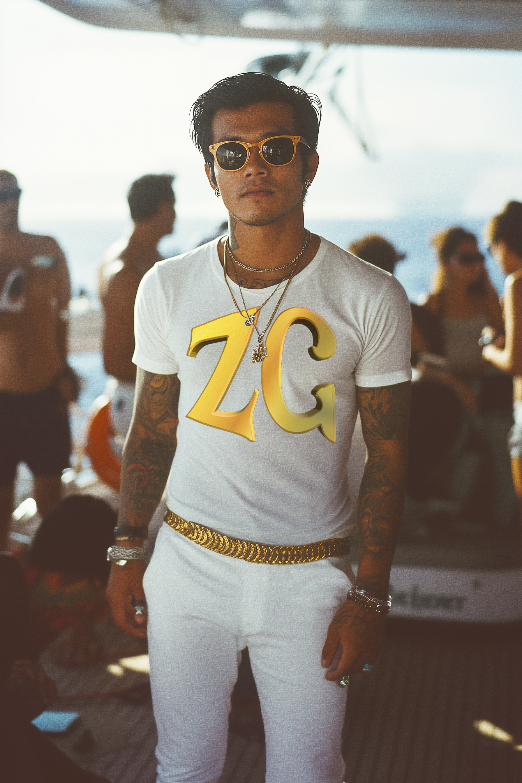 ZG LOGO - Mens White Tee