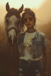 THE EYE OF RIA - Womens White Tee