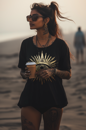 THE EYE OF JADA - Womens Black Tee